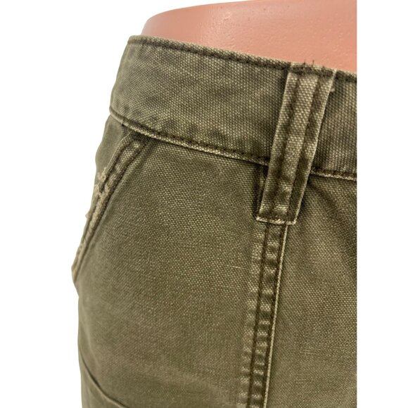 NWOT Free People Army Green Utility Mini Skirt - Gorpcore Grunge Y2K Revive Boho - Picture 5 of 16
